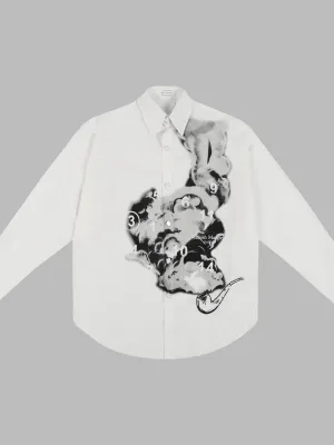 Premium Quality Margiela Long Sleeves Black Cotton Embroidered Collection
