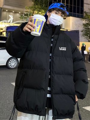 Luxury Vans Jackets Black Solid Luxury