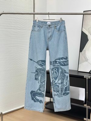 Luxury Burberry Jeans Blue Denim Vintage Luxury