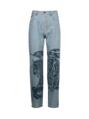 Best Selling Burberry Jeans White Denim Vintage Style