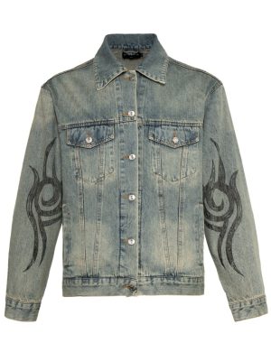 Premium Quality Balenciaga Jackets White Denim Washed Luxury
