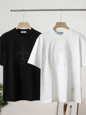 High Quality Prada Short Sleeves Black Classic Collection