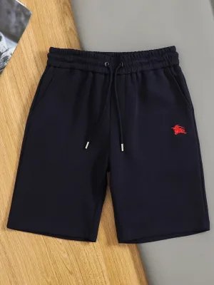 Best Selling Burberry Shorts Black Embroidered Luxury