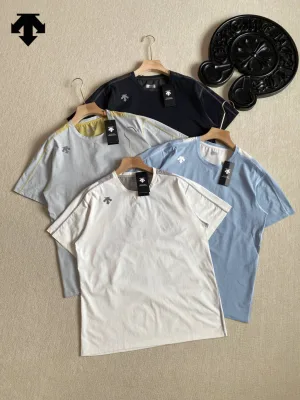 Premium Quality Descente Short Sleeves White Breathable Luxury
