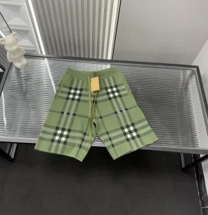 Best Selling Burberry Shorts Knit Plaid Style