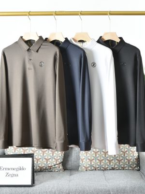 Luxury Zegna Short-Sleeved White Nylon Logo Style
