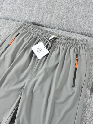 High Quality HermS Shorts Black Nylon Casual Luxury
