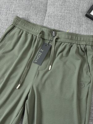 High Quality Zegna Shorts Black Casual Collection