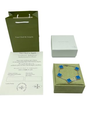 Premium Van Cleef & Arpels Bracelet Blue Vintage Style