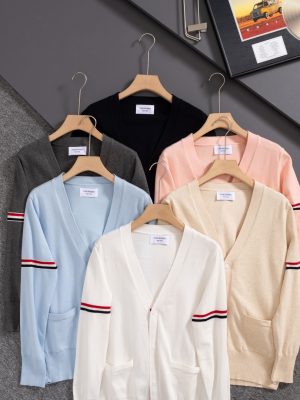 Luxury Thom Browne Jackets White Cotton Classic Luxury