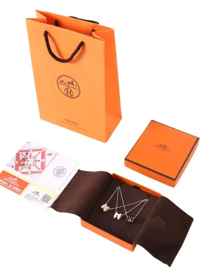 Luxury HermS Necklace Gold Logo Collection