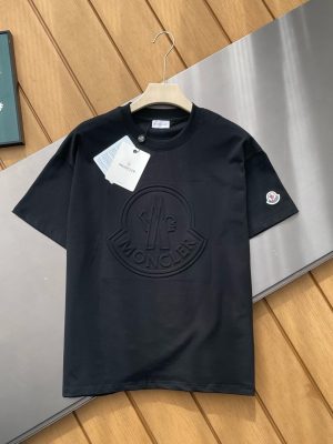 Premium Quality Moncler T-Shirt Black Style