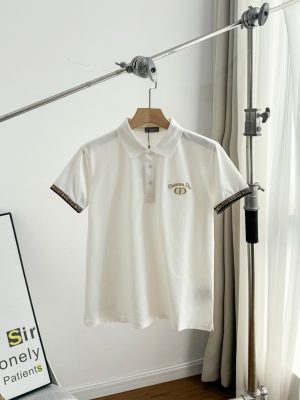 High Quality Dior T-Shirts Cotton Embroidered Style