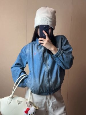 Premium Quality Ralph Lauren Jacket Denim Washed Luxury