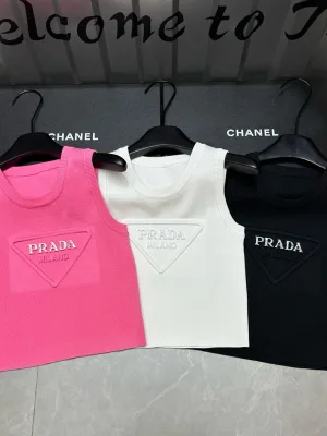 Best Selling Prada Vest Pink Knit Luxury