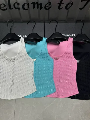 Best Selling Prada Vest White Monogram Style
