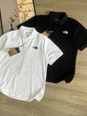 Best Selling The North Face Short-Sleeved T-Shirts Black Cotton Embroidered Luxury