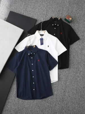 Best Selling Ralph Lauren Short Sleeves White Cotton Classic Luxury