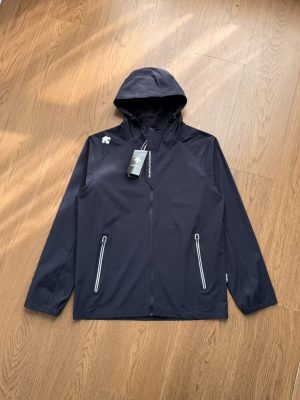 Premium Descente Jackets Black Nylon Breathable Collection