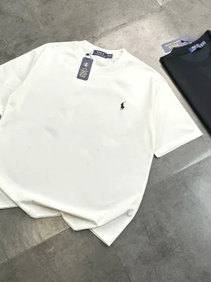 Premium Quality Ralph Lauren Short Sleeves Black Classic Luxury