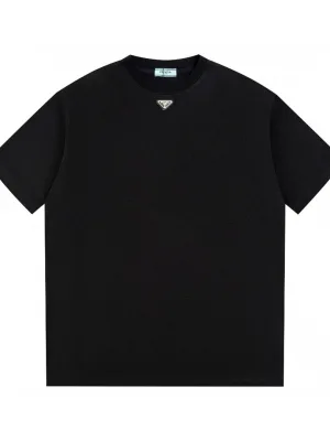 Best Selling Prada Short Sleeves White Cotton Classic Collection