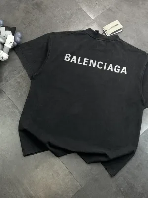 Premium Quality Balenciaga Short Sleeves Rhinestone Style