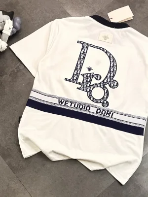 Premium Quality Chrome Hearts Short Sleeves White Cotton Patchwork Collection