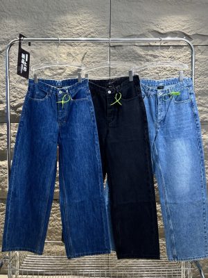 Luxury Gap Trousers Blue Cotton Washed Luxury