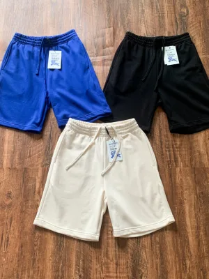 High Quality Burberry Shorts Beige Cotton Logo Luxury